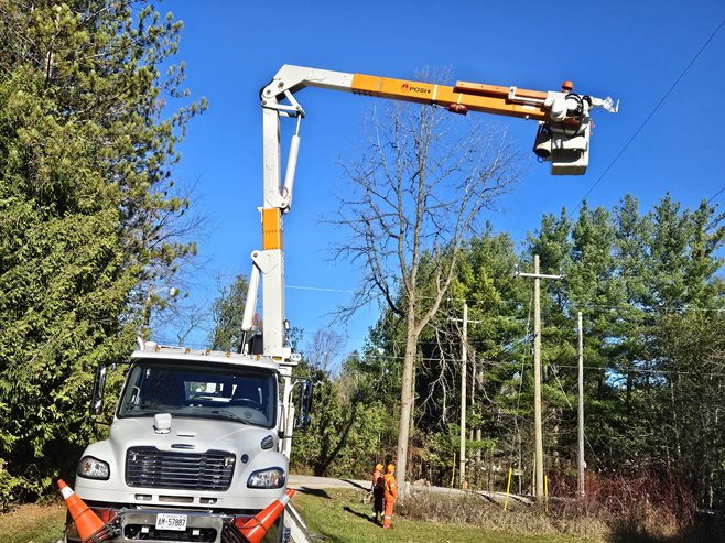 Image showing Milton Hydro's retrofitted bucket truck